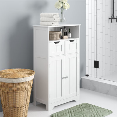 Lark Manor 24" W x 41" H x 12" D Free-standing Bathroom Storage Cabinet ...
